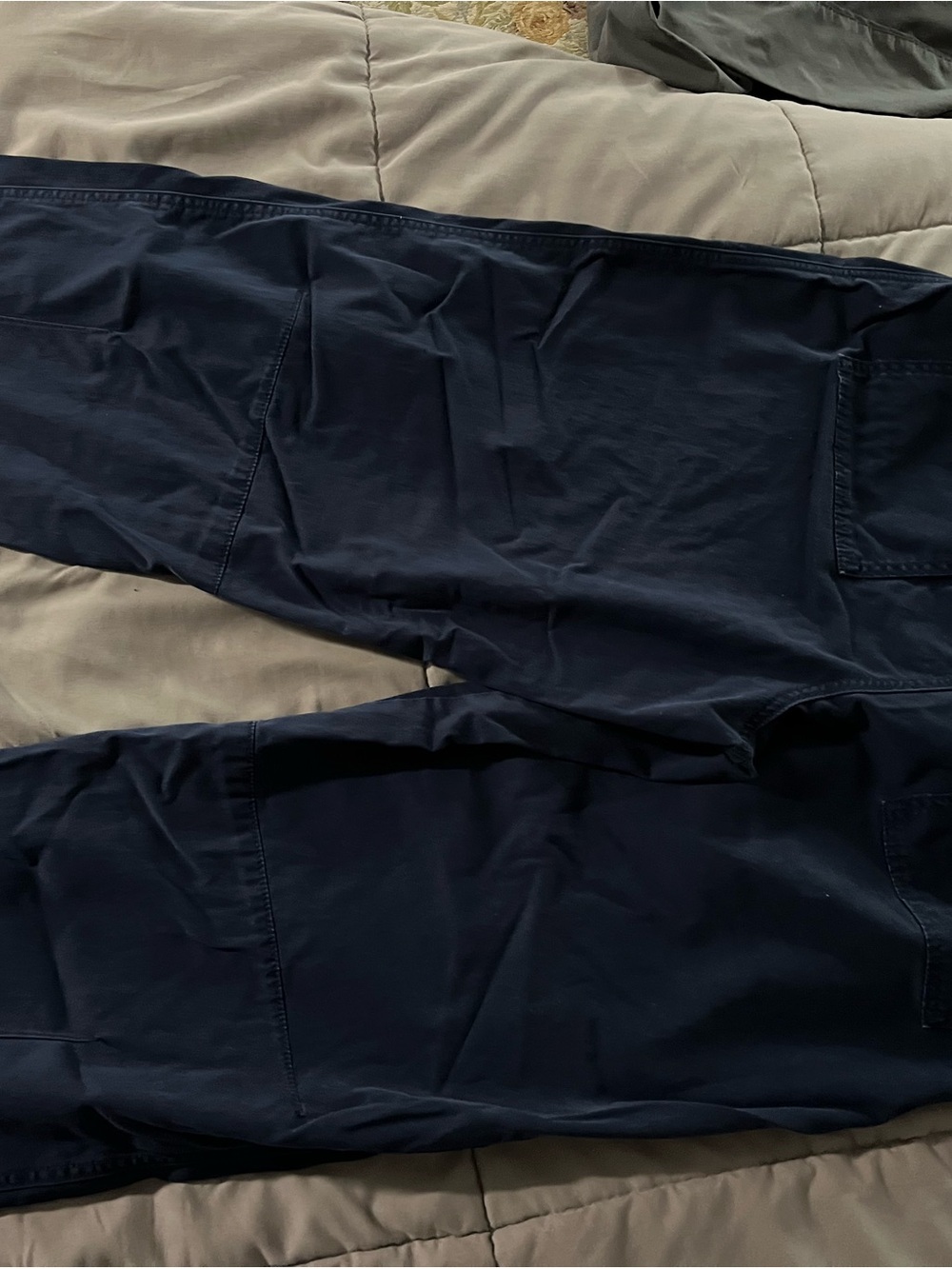 LOFT Men's Navy Cargo Pants - Slim Utility Style